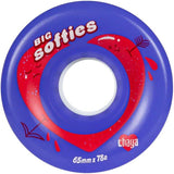Chaya Big Softie's Quad Roller Skate Wheels 65mm - Clear Purple