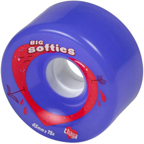 Chaya Big Softie's Quad Roller Skate Wheels 65mm - Clear Purple