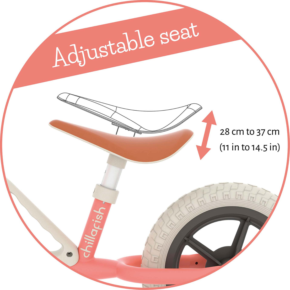 Chillafish Charlie 10" Balance Bike - Flamingo