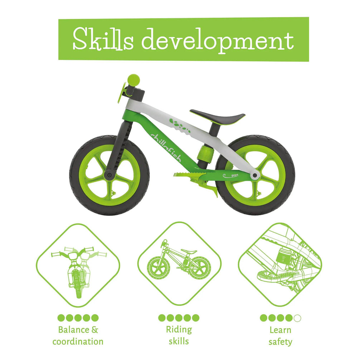 Chillafish BMXie Balance Bike - Lime