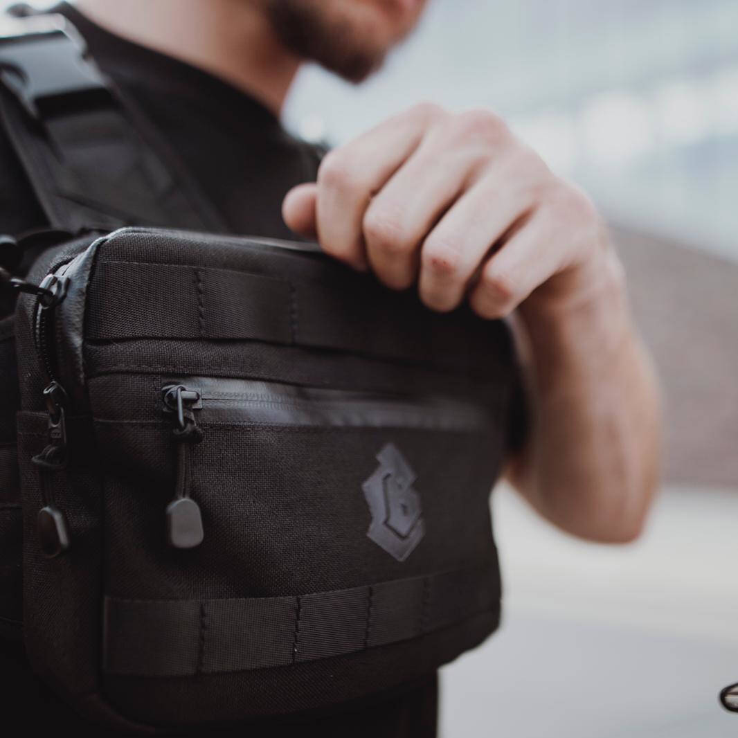 Collective BMX Chest Rig Bum Bag - Black