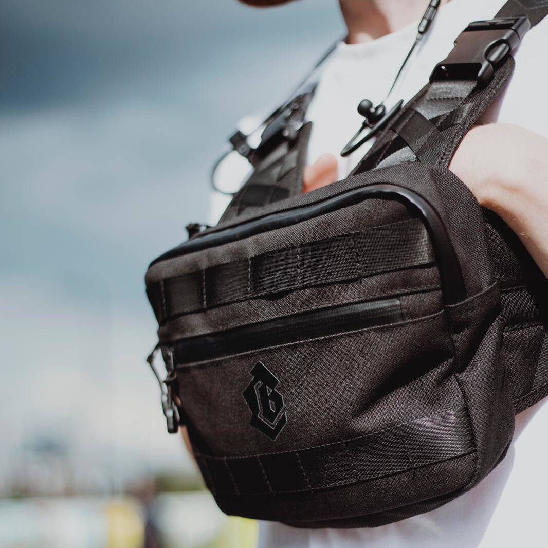 Collective BMX Chest Rig Bum Bag - Black
