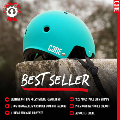 CORE Action Sports Helmet - Teal