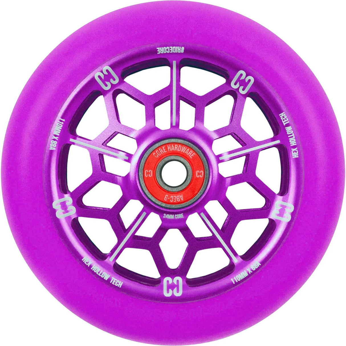 CORE Hex 110mm Scooter Wheel - Purple