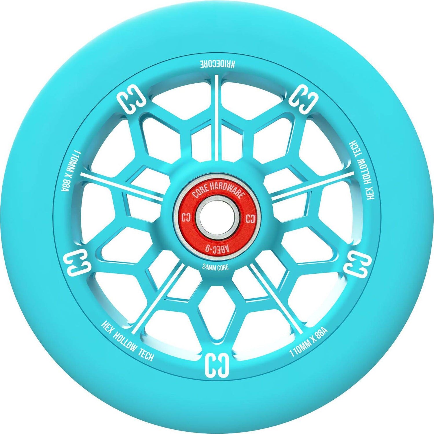 CORE Hex Scooter Wheel 110mm - Blue