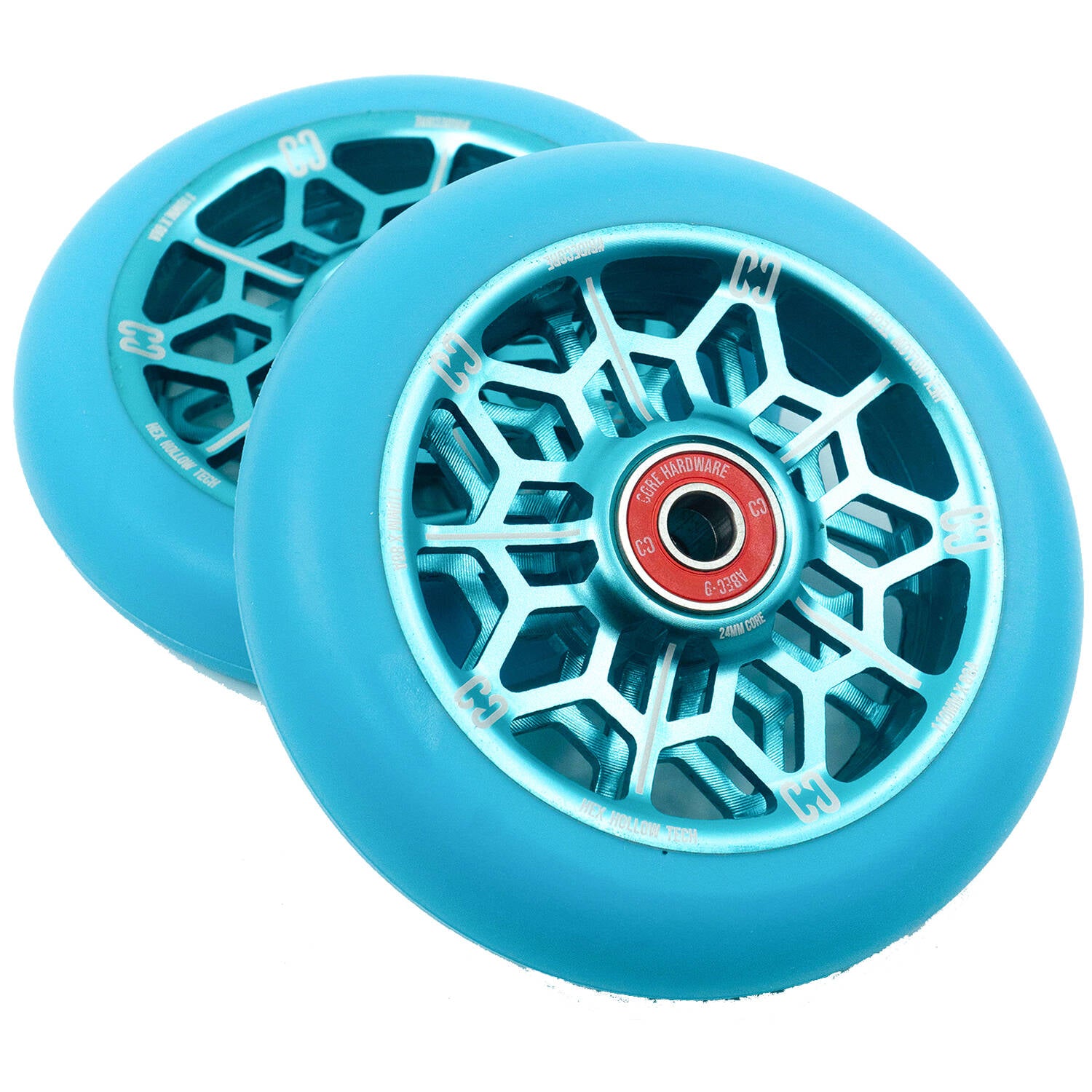 CORE Hex Scooter Wheel 110mm - Mint Blue