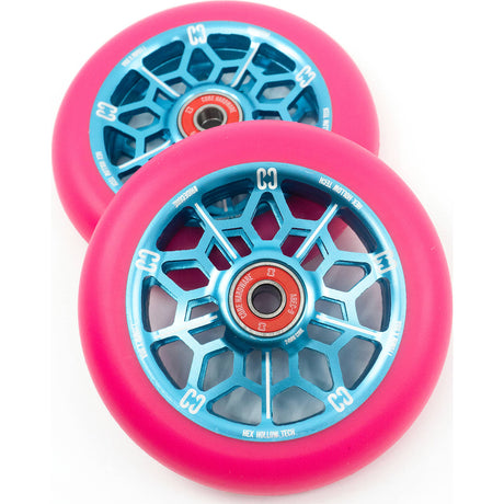 CORE Hex 110mm Scooter Wheel - Pink/Blue