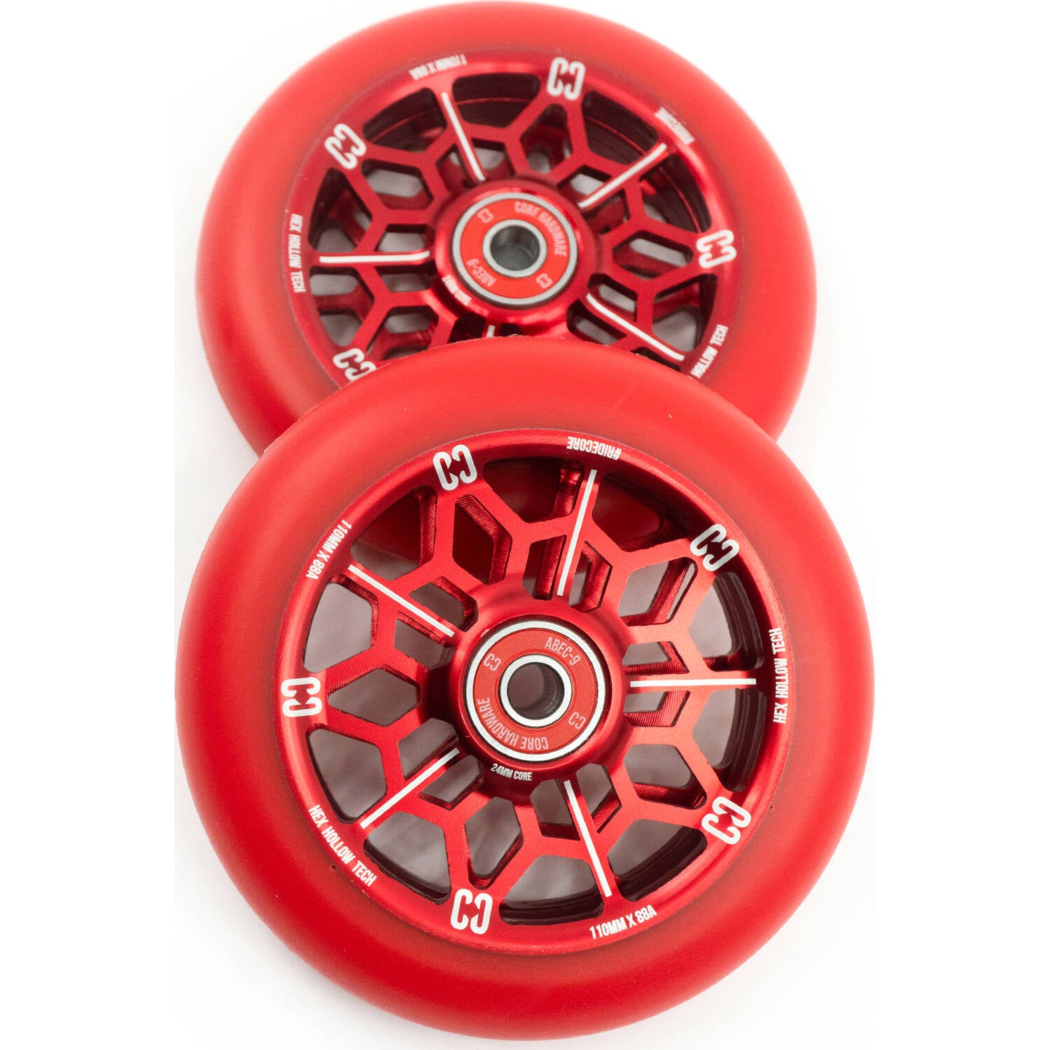 CORE Hex 110mm Scooter Wheel - Red