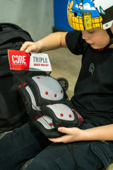 CORE Protection Skate Triple Pad Set - White