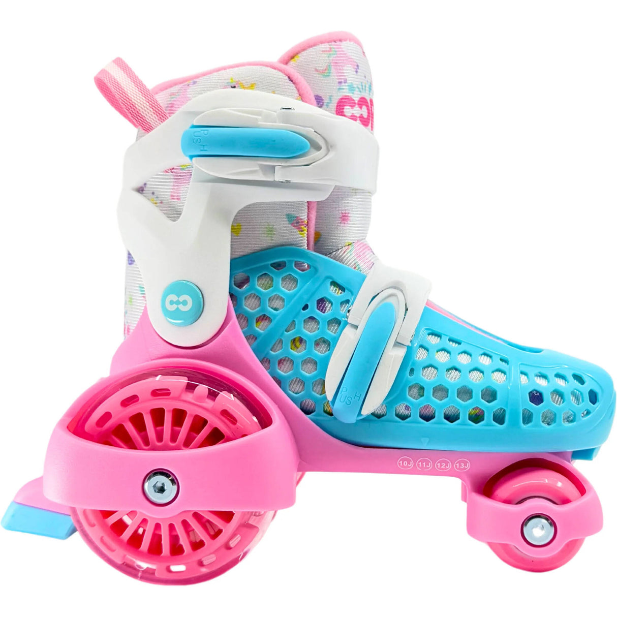 CORE  Kids Newbie 4-Wheel Roller Skates - Pink/Blue