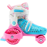 CORE  Kids Newbie 4-Wheel Roller Skates - Pink/Blue