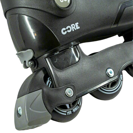 CORE Retro Inline Adjustable Skates - Black