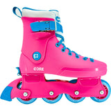 CORE Retro Inline Adjustable Skates - Pink/Blue