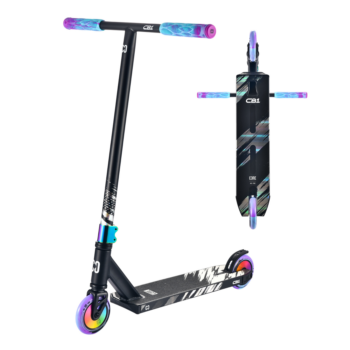 CORE CB1 Beginner Stunt Scooter - Black/Neo