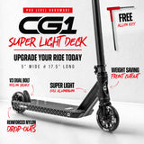 CORE CG1 Mini Stunt Scooter - Black