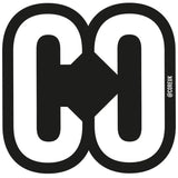 CORE Reflected Logo Skateboard Sticker - Black
