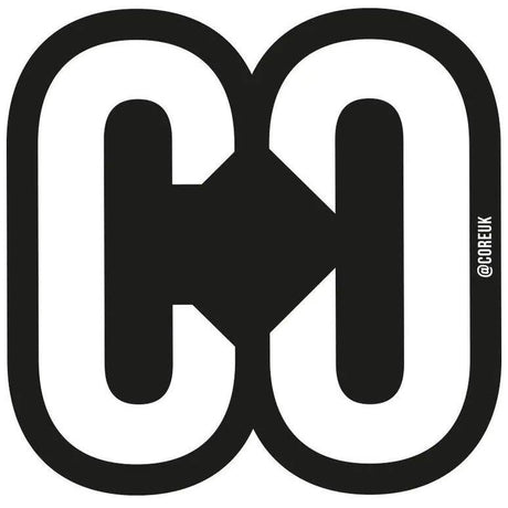 CORE Reflected Logo Skateboard Sticker - Black