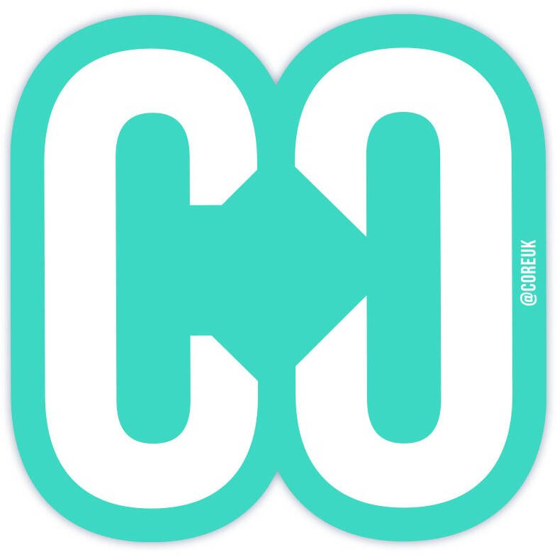 Core Logo Sticker Teal