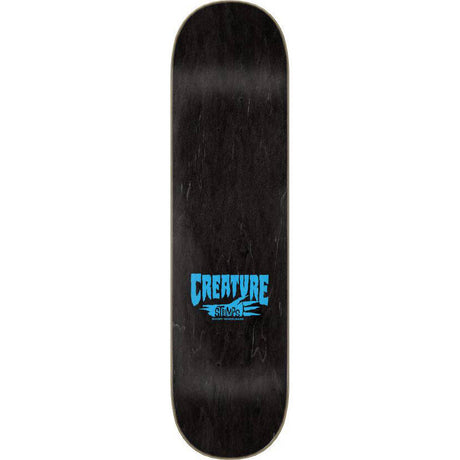 Creature Logo Outline Stumps Skateboard Deck - Black/Blue 8''