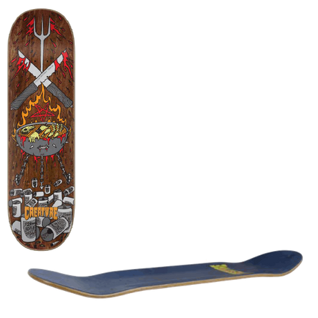 Creature Martinez Stab-BQ Skateboard Deck - Multi 8.6''