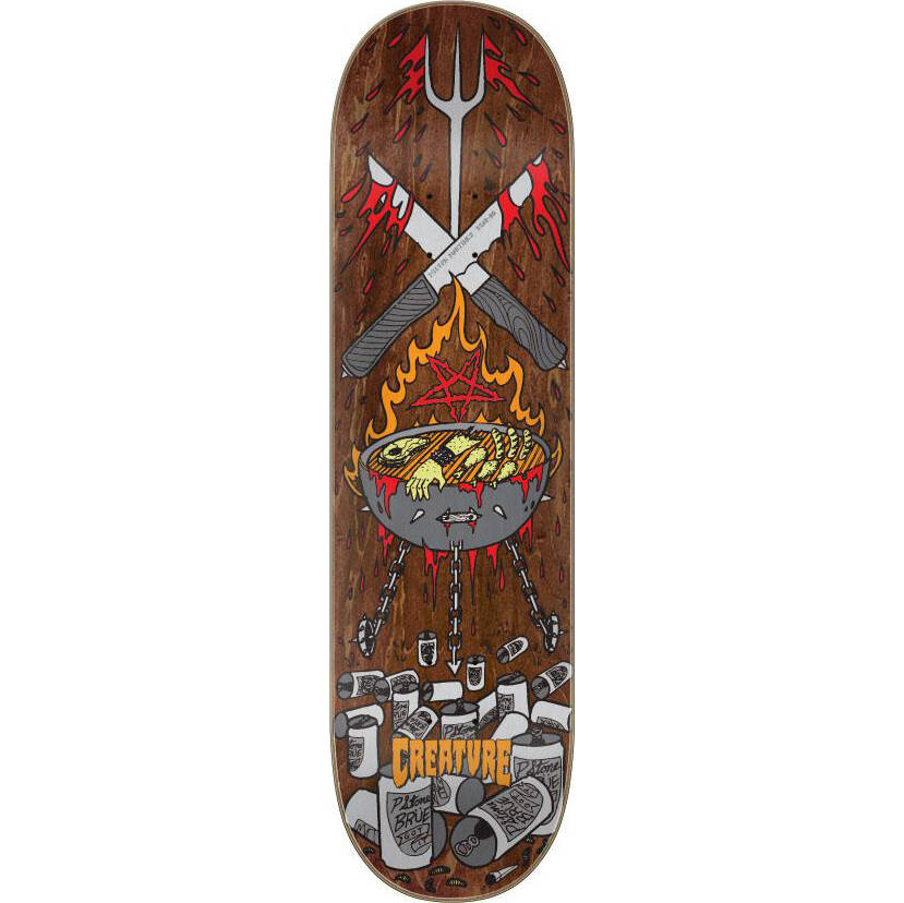 Creature Martinez Stab-BQ Skateboard Deck - Multi 8.6''