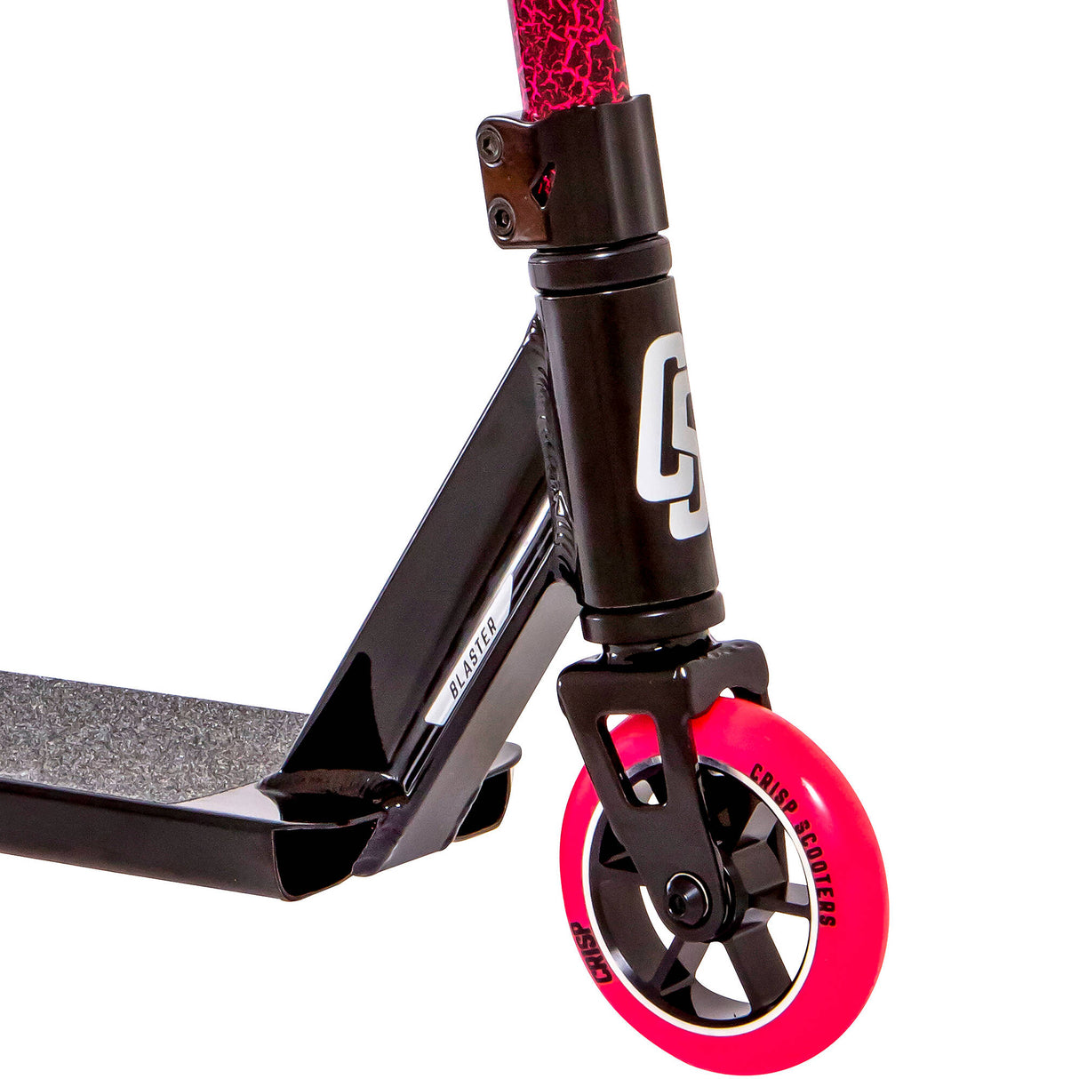 Crisp Blaster Stunt Scooter - Black/Pink Cracking