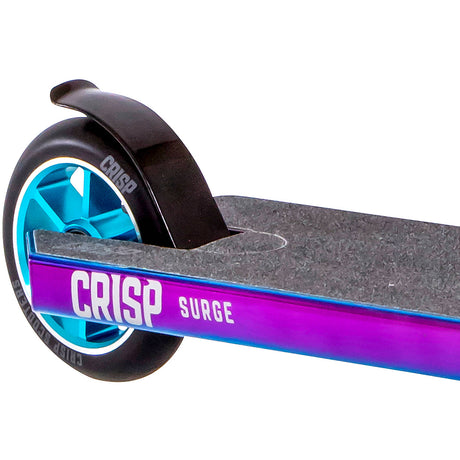 Crisp Surge Stunt Scooter - Chrome Blue/Green/Purple