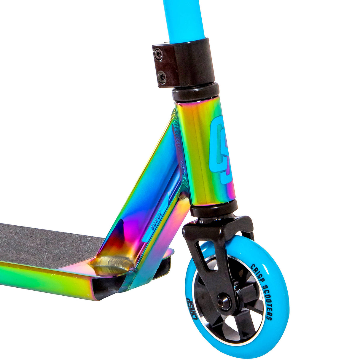 Crisp Surge Stunt Scooter - Colour Chrome/Sky Blue