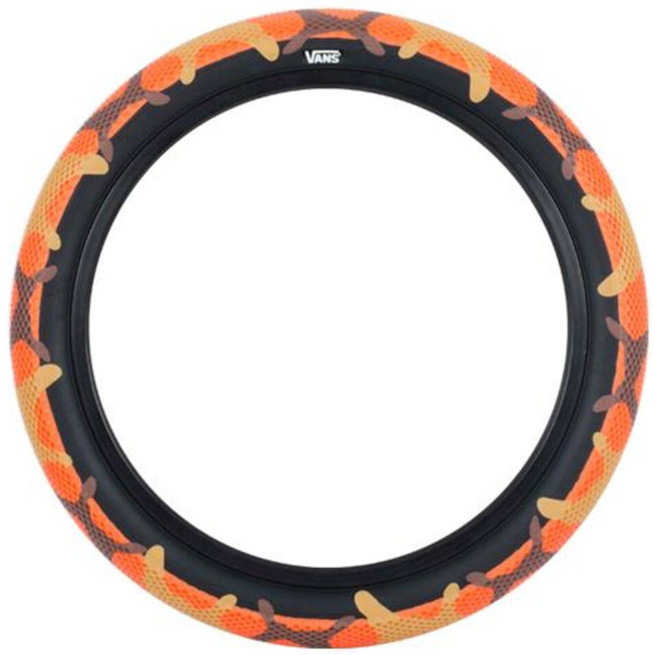 Cult Vans 16'' BMX Tyre - Orange Camo/Black Sidewall
