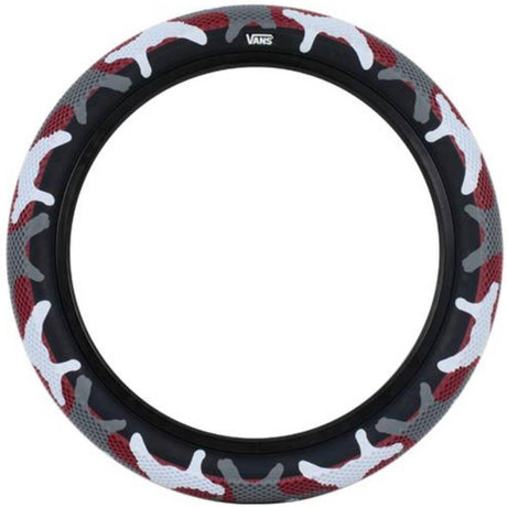 Cult Vans 16'' BMX Tyre - Red Camo/Black Sidewall