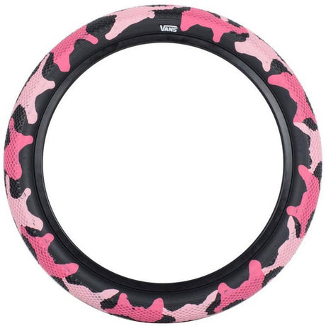 Cult Vans 18'' BMX Tyre - Pink Camo/Black Sidewall