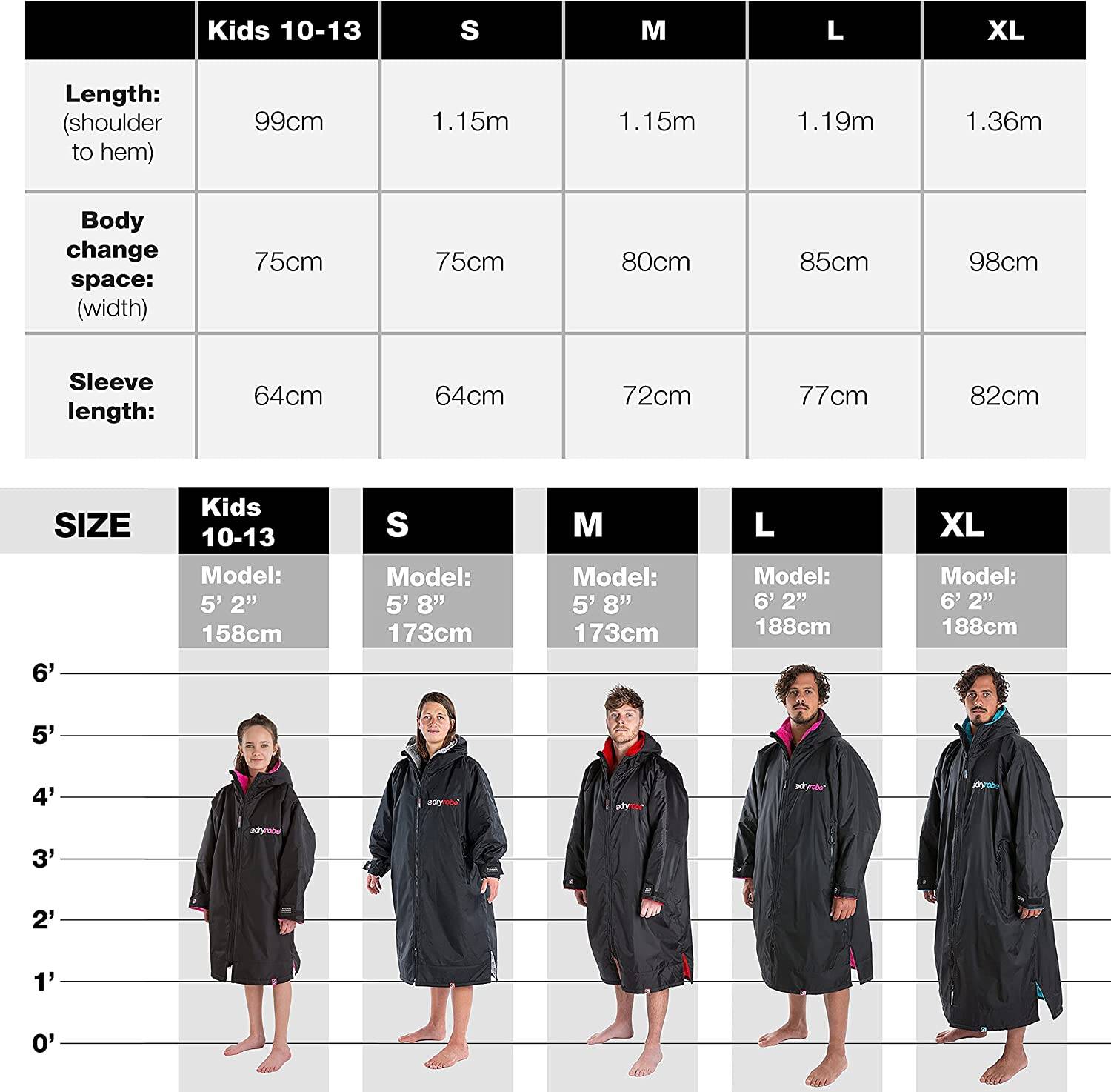Dryrobe Advance Long Sleeve V3 Changing Robe - Navy Blue/Grey
