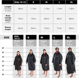Dryrobe Advance Long Sleeve V3 Changing Robe - Navy Blue/Grey