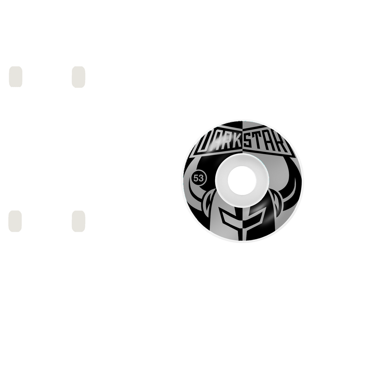 Darkstar Divide Skateboard Wheels - Black/Silver 53mm