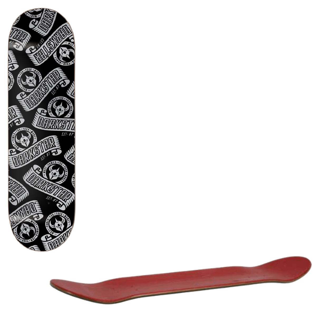 Darkstar ARC Skateboard Deck - Silver 8.25"