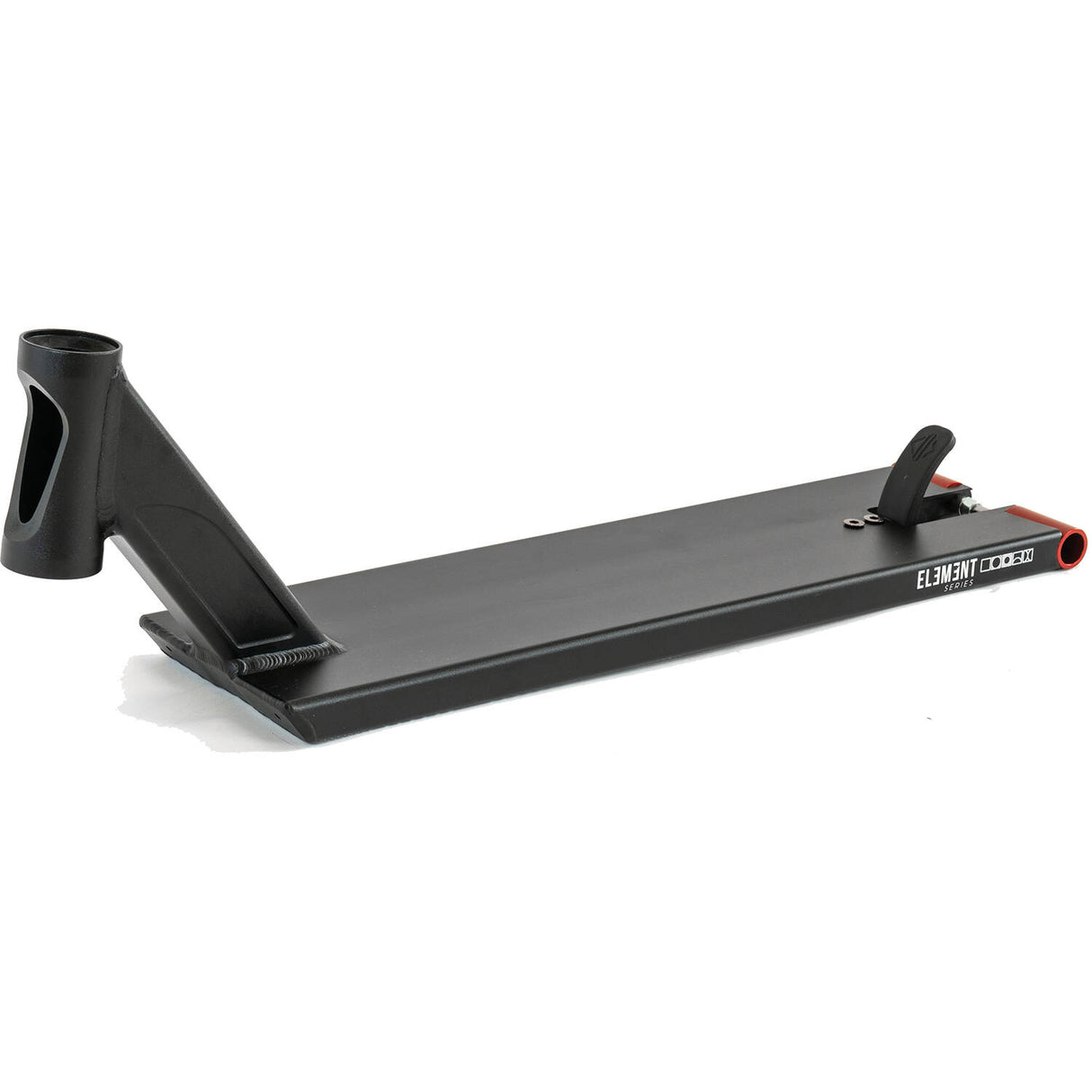 Drone Element Scooter Deck - All Black/Red Pegs 19.5" x 5"