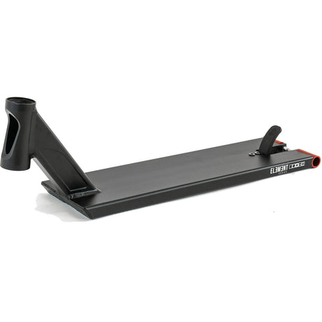 Drone Element Scooter Deck - All Black/Red Pegs 19.5" x 5"