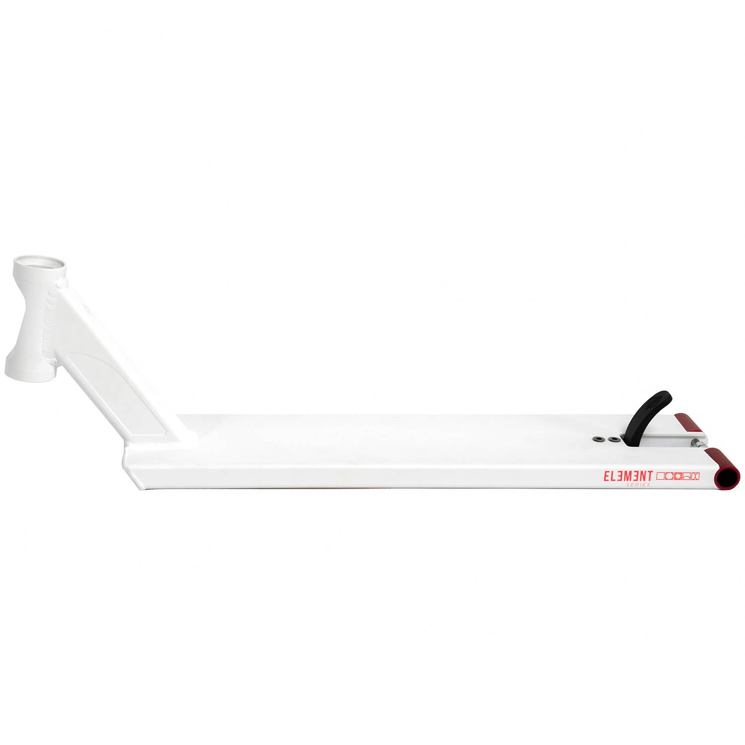 Drone Element Scooter Deck - All White/Red Pegs 22" x 5.5"