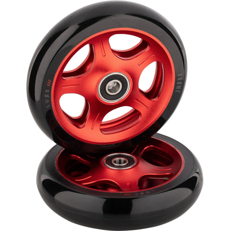 Drone Luxe 3 Dual-Core Feather-Light 110mm Scooter Wheel - Red
