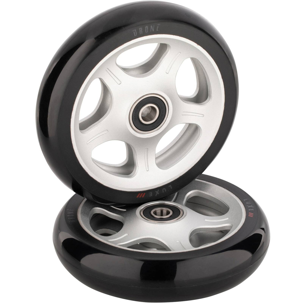 Drone Luxe 3 Dual-Core Feather-Light 110mm Scooter Wheel - Silver