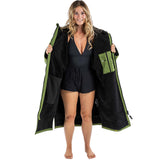 Dryrobe Advance Long Sleeve Changing Robe - Dark Green/Black