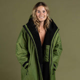 Dryrobe Advance Long Sleeve Changing Robe - Dark Green/Black