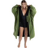 Dryrobe Advance Long Sleeve Changing Robe - Dark Green/Black