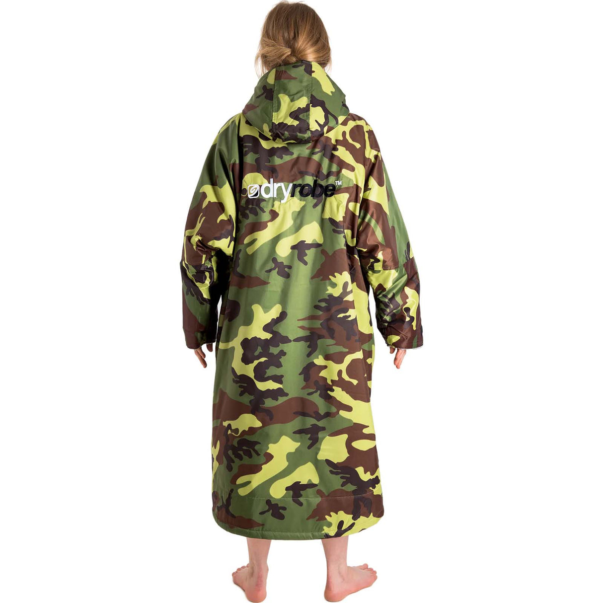 Dryrobe Advance Long Sleeve Changing Robe - Camo/Grey