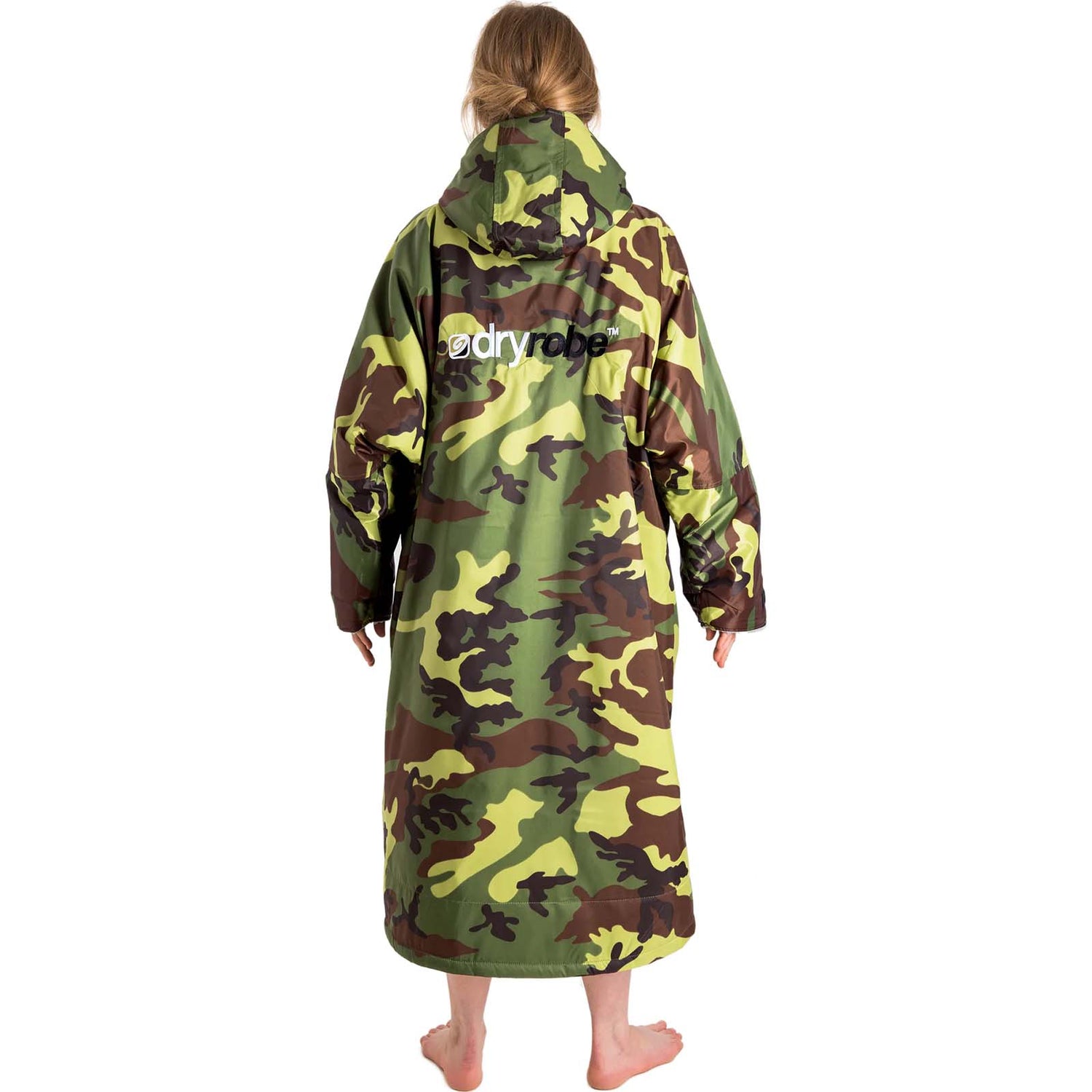 Dryrobe Advance Long Sleeve Changing Robe - Camo/Grey