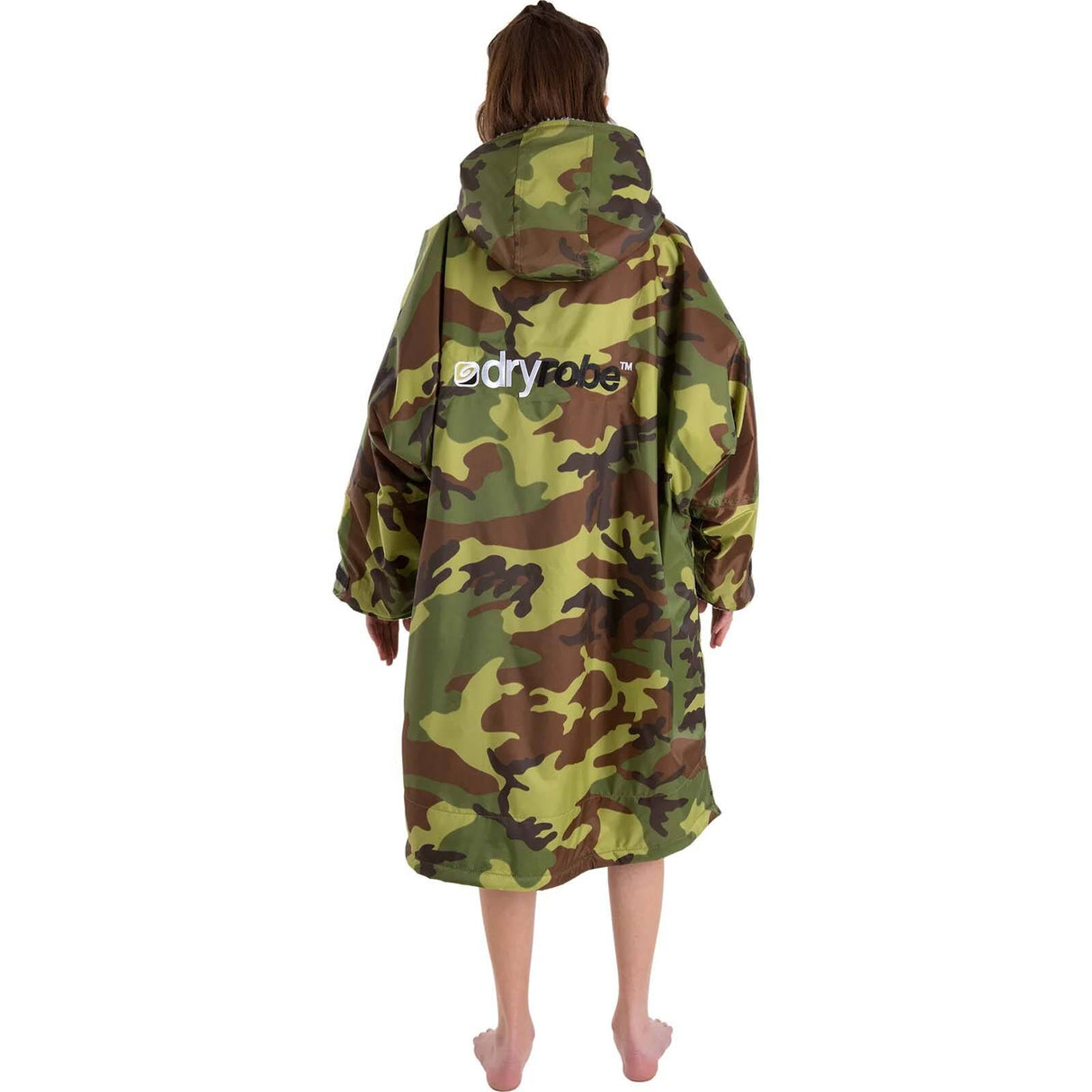 Dryrobe Advance Kids Long Sleeve Changing Robe - Camo/Grey