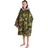 Dryrobe Advance Kids Long Sleeve Changing Robe - Camo/Grey