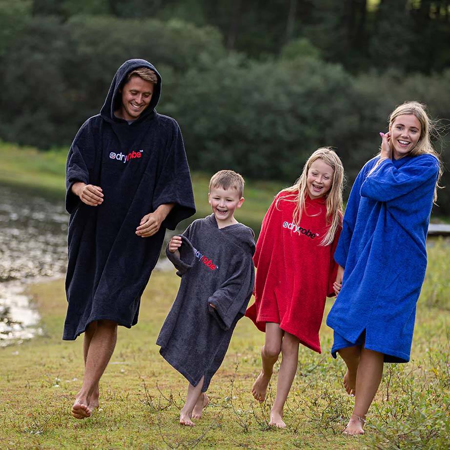Dryrobe Organic Cotton Towel Changing Robe - Black