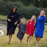 Dryrobe Organic Cotton Towel Changing Robe - Black