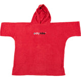 Dryrobe Kids Organic Cotton Towel Short Sleeve Changing Robe - Red